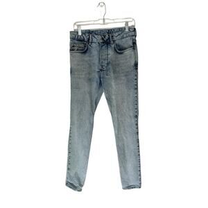 Ksubi Van Winkle Men's Light Wash Button Flu Slim Skinny Leg Jeans Size 29